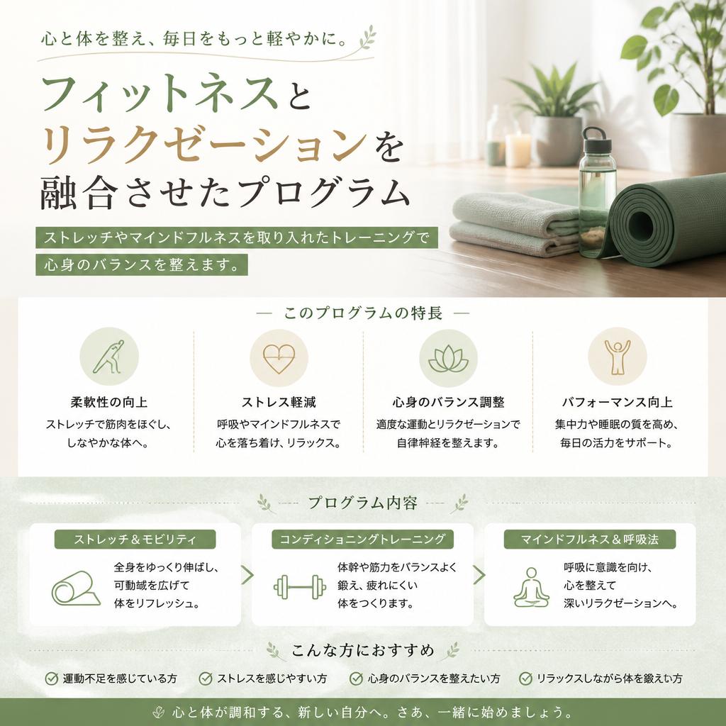 心と体を整えるプログラム